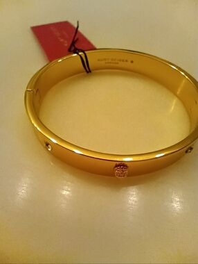 Kurt Geiger Gold Bracelet with Crystal Accents